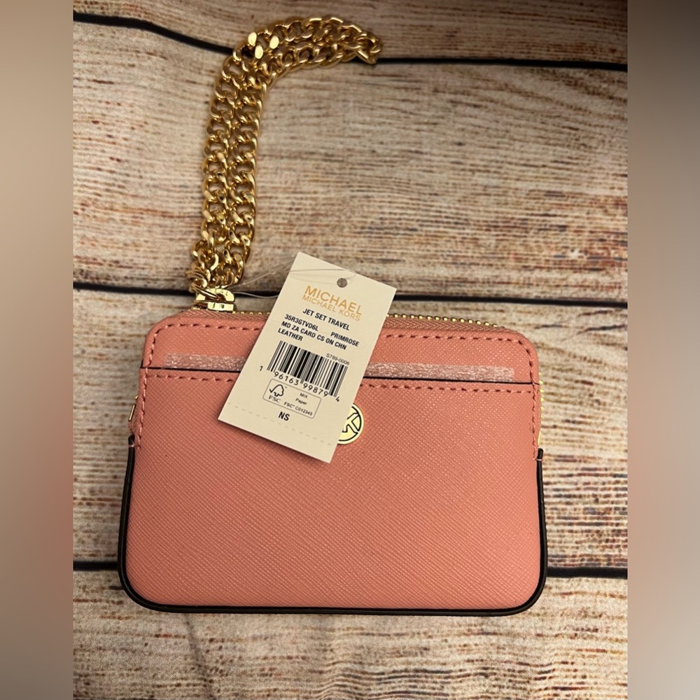 MEDIUM SAFFIANO LEATHER CHAIN CARD HOLDER CASE - Picture 10 of 11